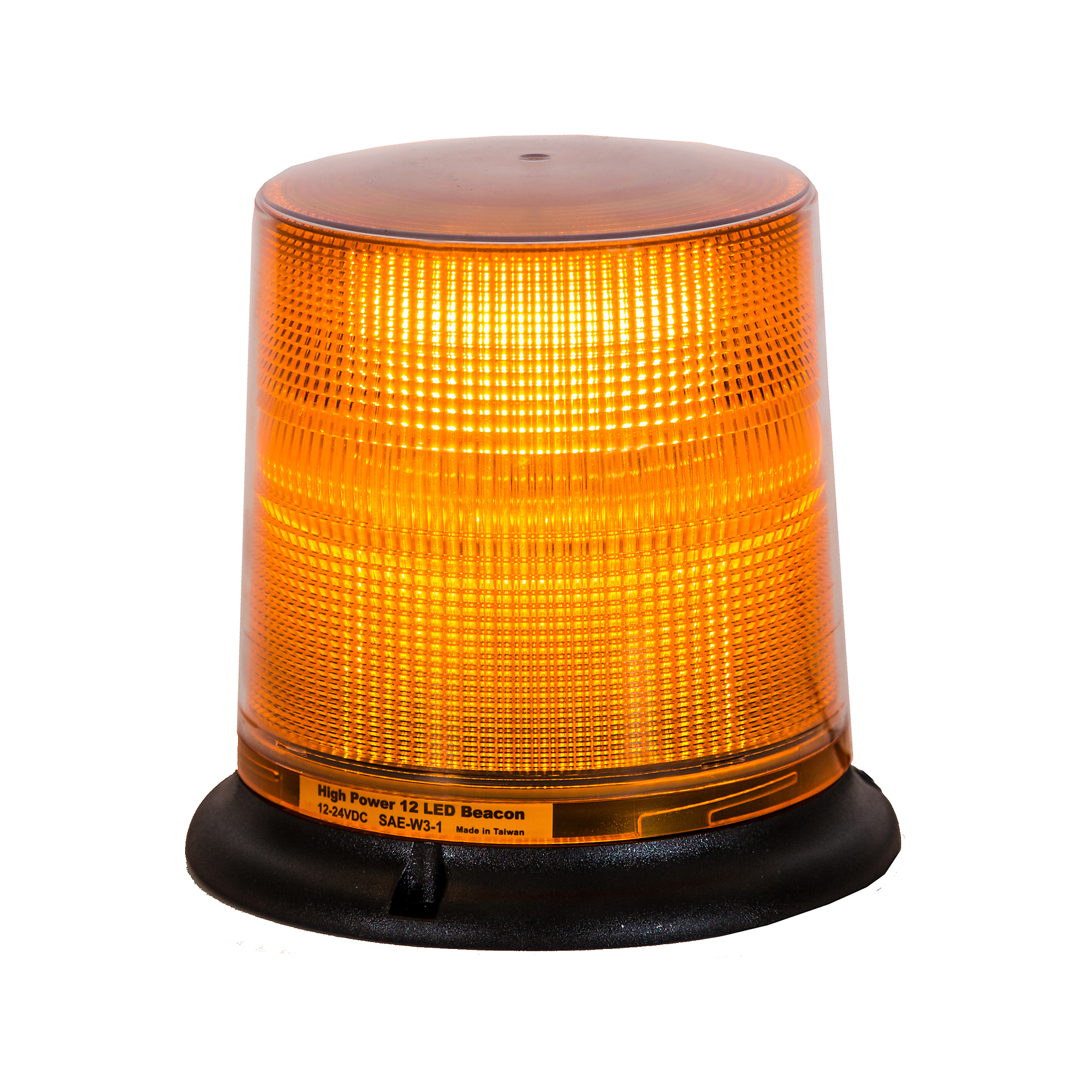 6.5 Inch Amber LED Beacon Light With Tall Lens (Magnetic Mount with 10 Foot Auxiliary Power Cord) Model# SL695A